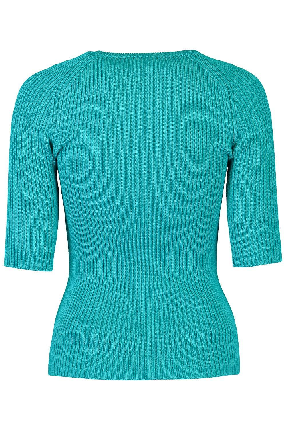 Elbow Sleeve Pullover - Aqua - Image 4