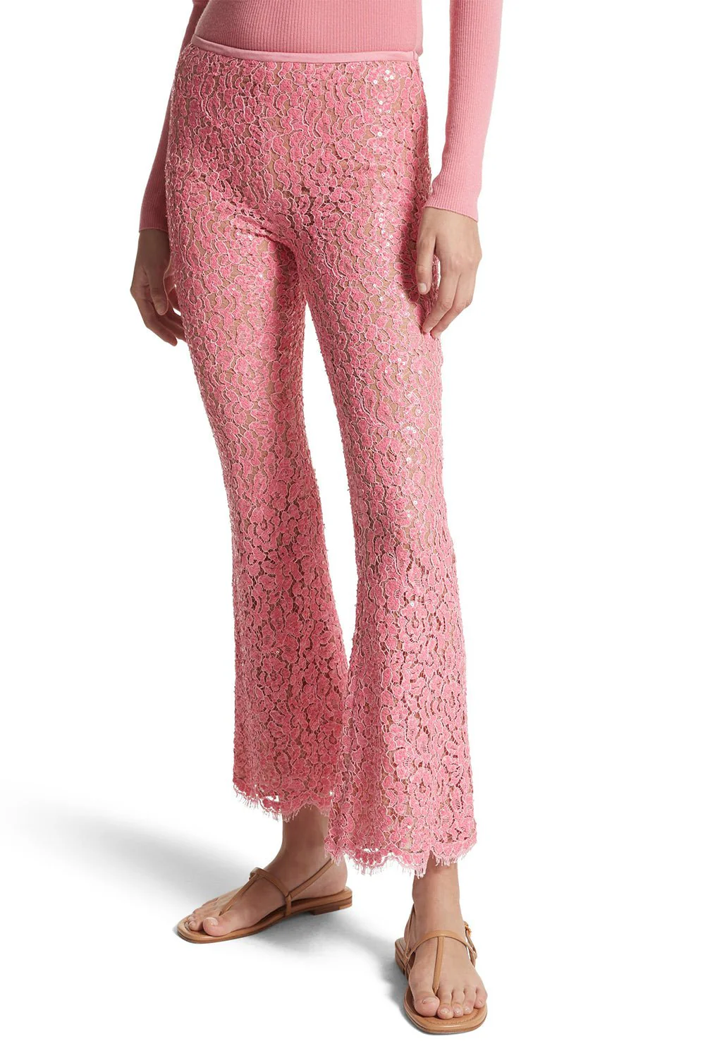Embroidered Cropped Pants - Image 3