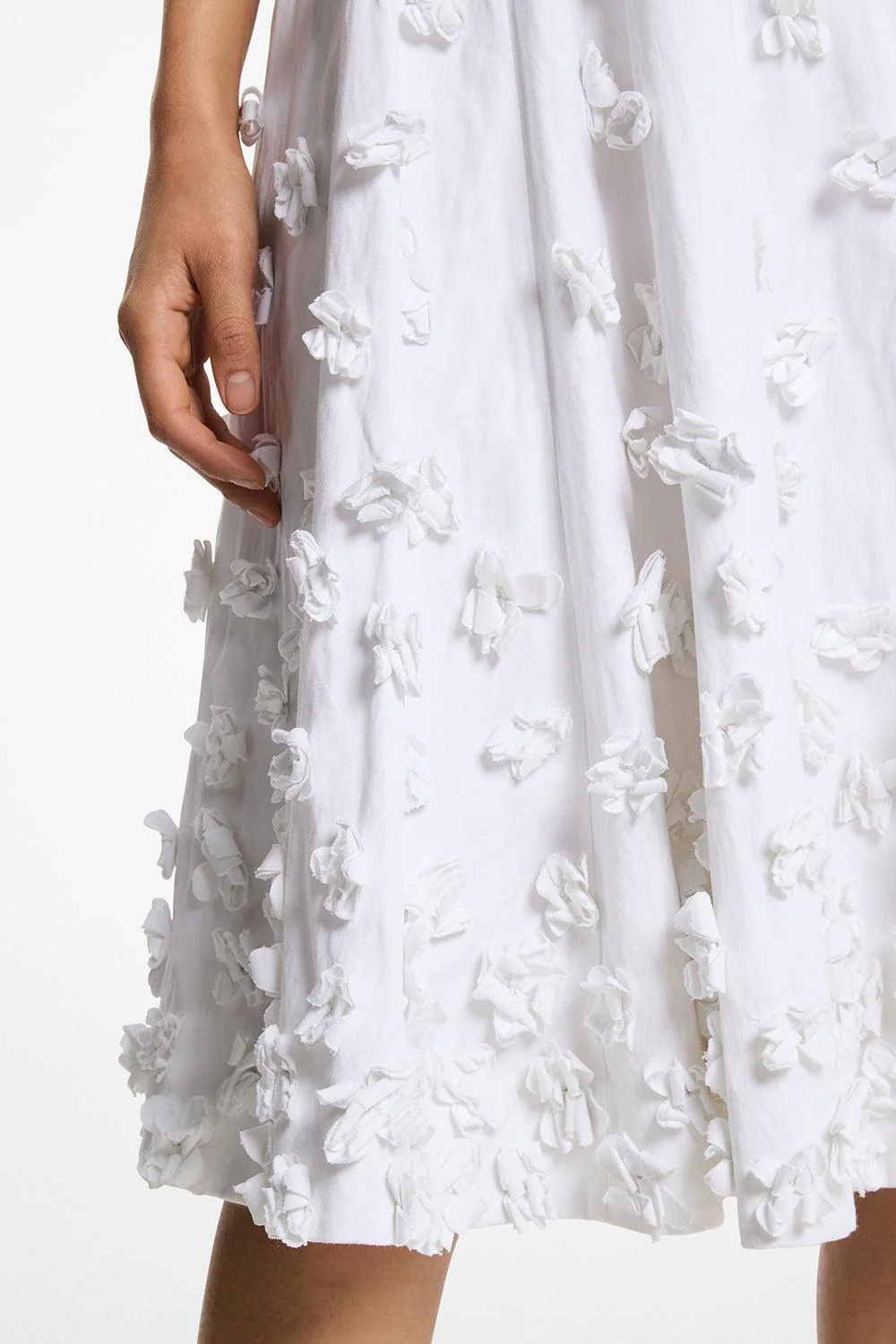 Embroidered Floral Circle Skirt - Image 3