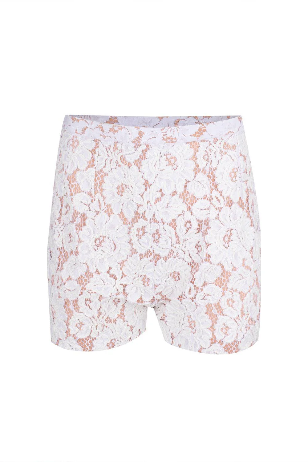 Embroidered Floral Shorts