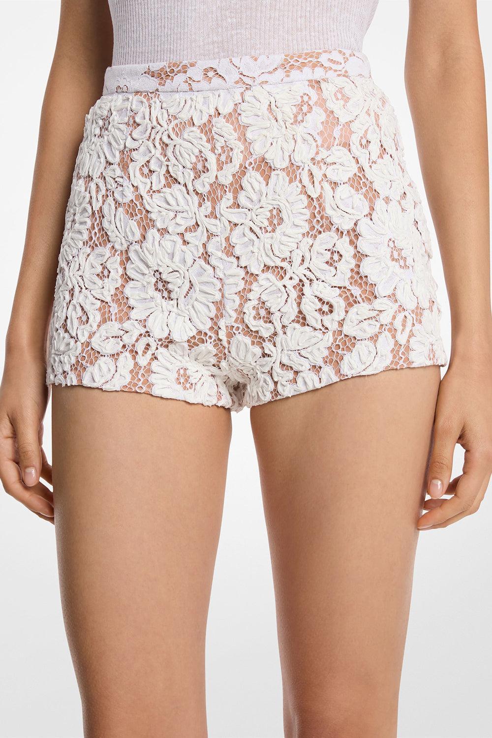 Embroidered Floral Shorts - Image 2