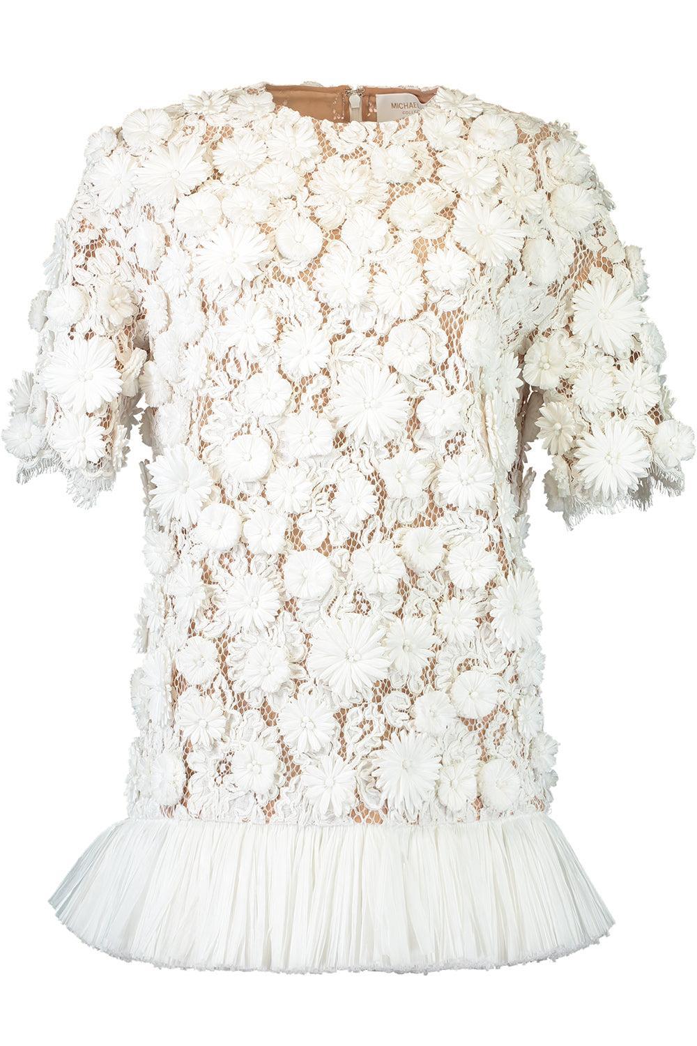 Embroidered Floral Tunic Dress