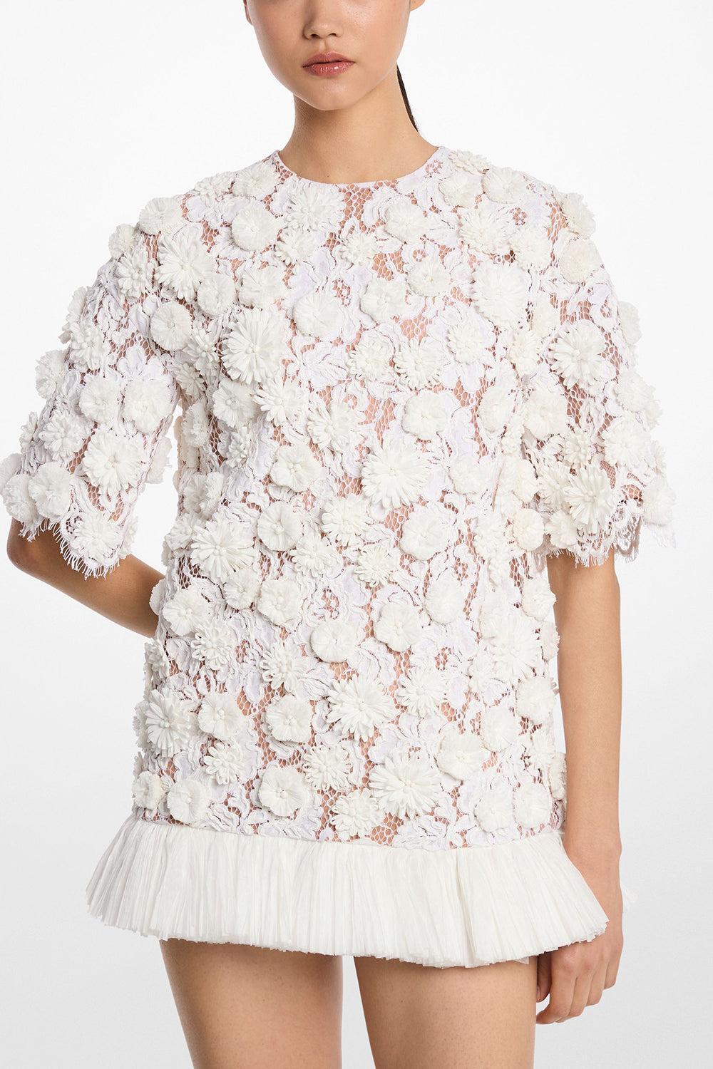 Embroidered Floral Tunic Dress - Image 2