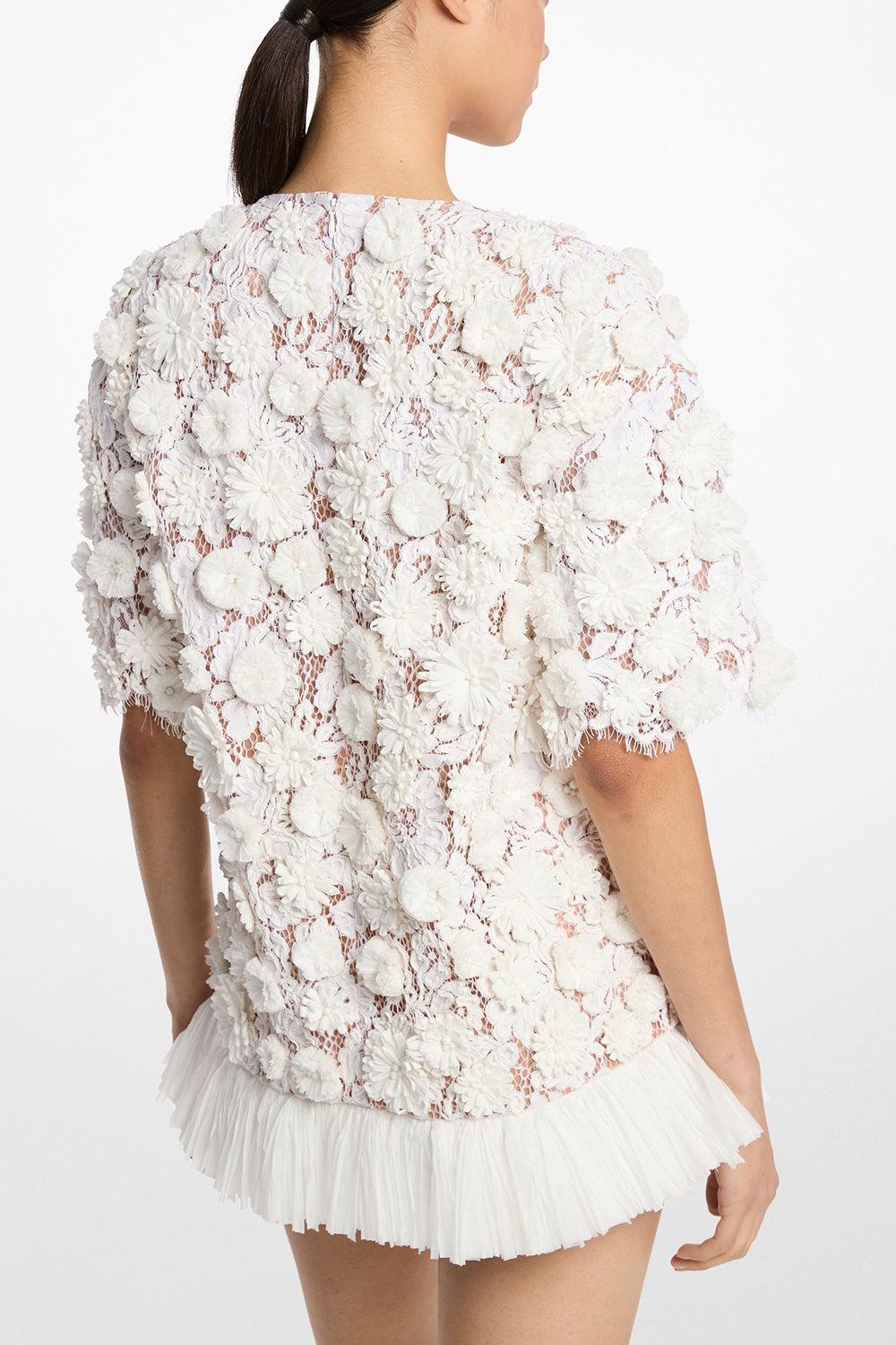 Embroidered Floral Tunic Dress - Image 4