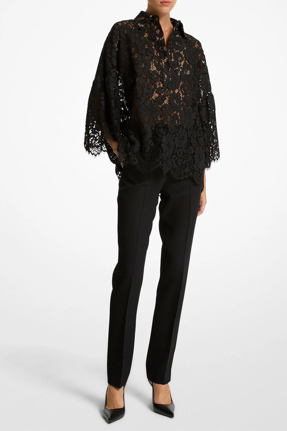 Flare Sleeve Button Down Shirt - Image 2