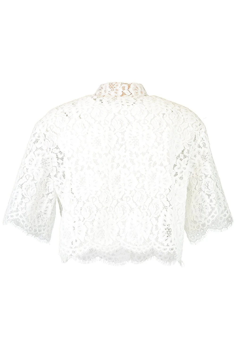Floral Cropped Shirt - Image 4