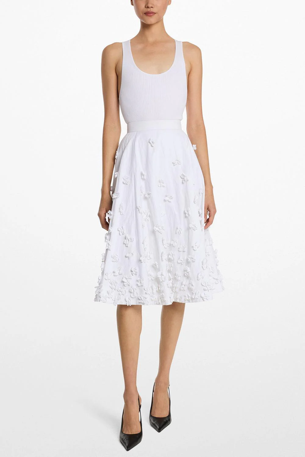 Floral Crushed Circle Skirt - Image 2