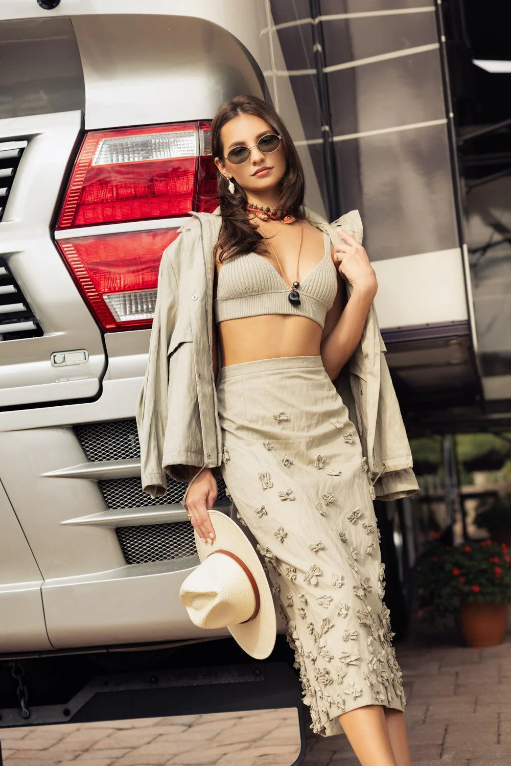 Floral Pencil Skirt - Image 2