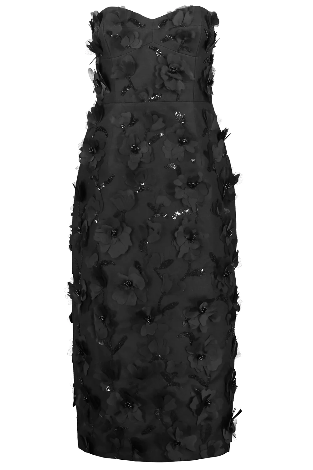 Floral Strapless Sheath Dress