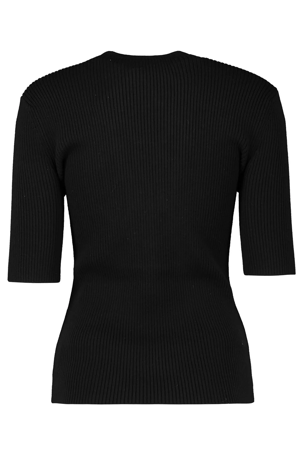 Lace Up Tee - Black - Image 4