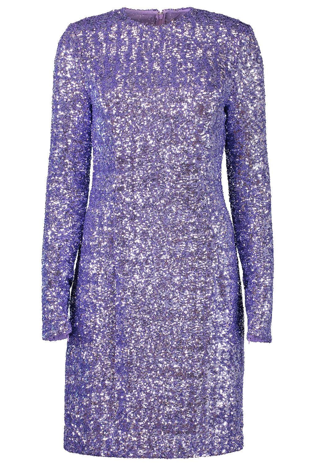 Long Sleeve Sequin Dress