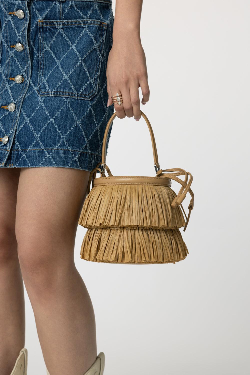 Mini Ischia Bucket Bag - Natural - Image 3