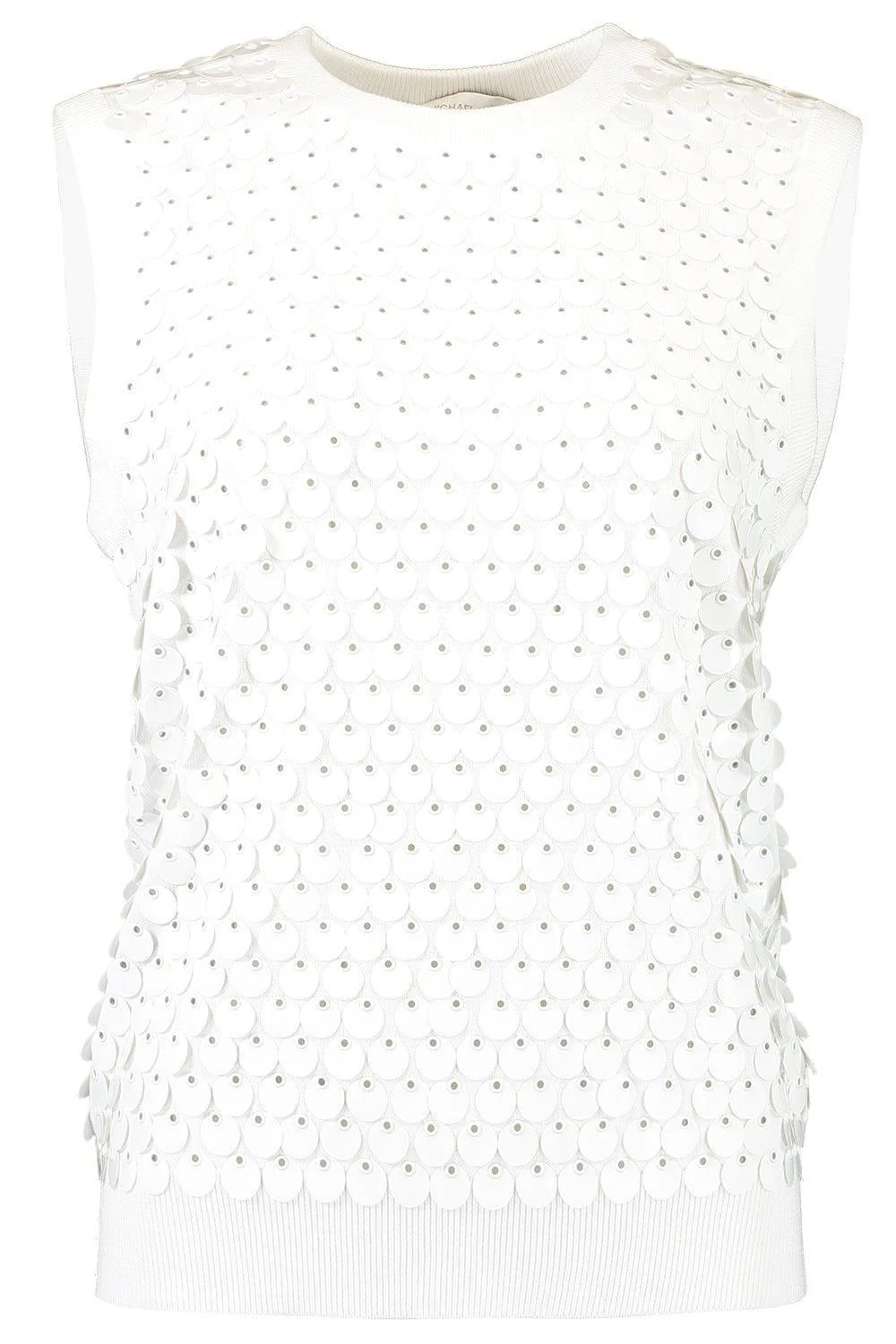 Paillette Embellished Sleeveless Sweater