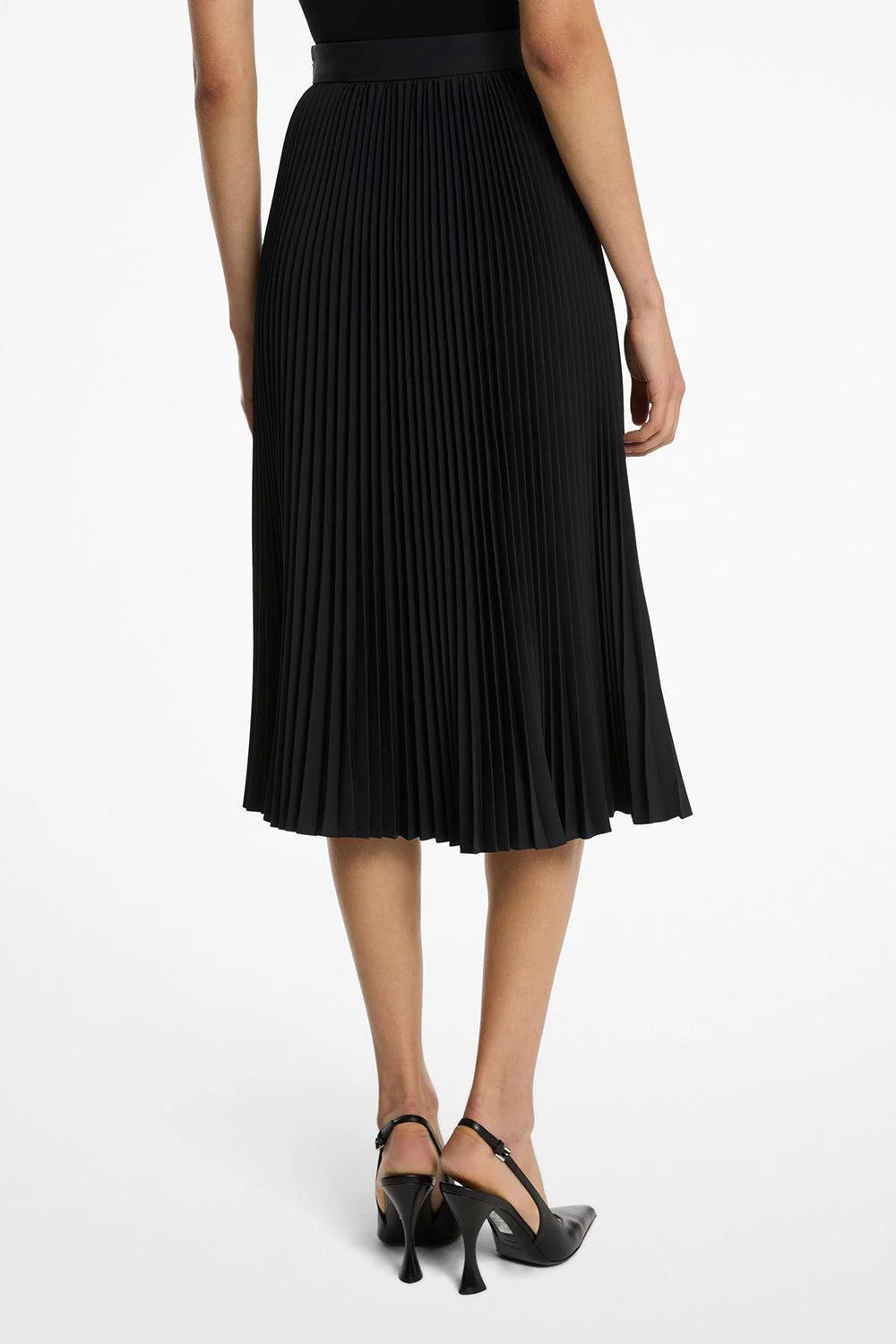 Pleated Slit Skirt - Image 3