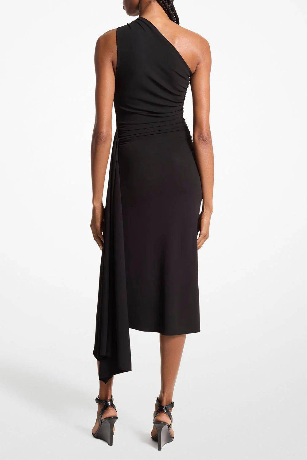 Ruched One Shoulder Dress - Image 3