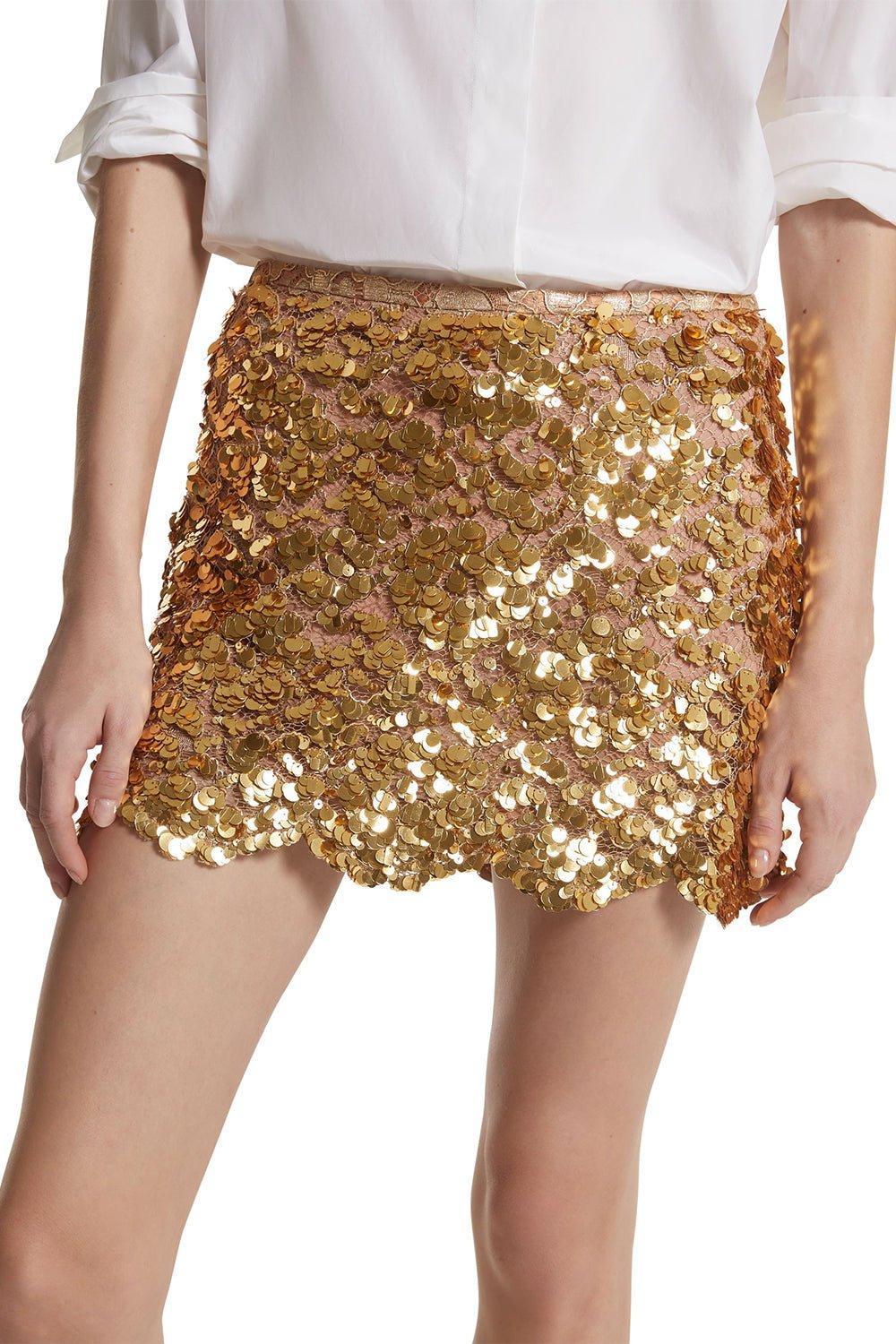 Sequin Embellished Mini Skirt - Image 3