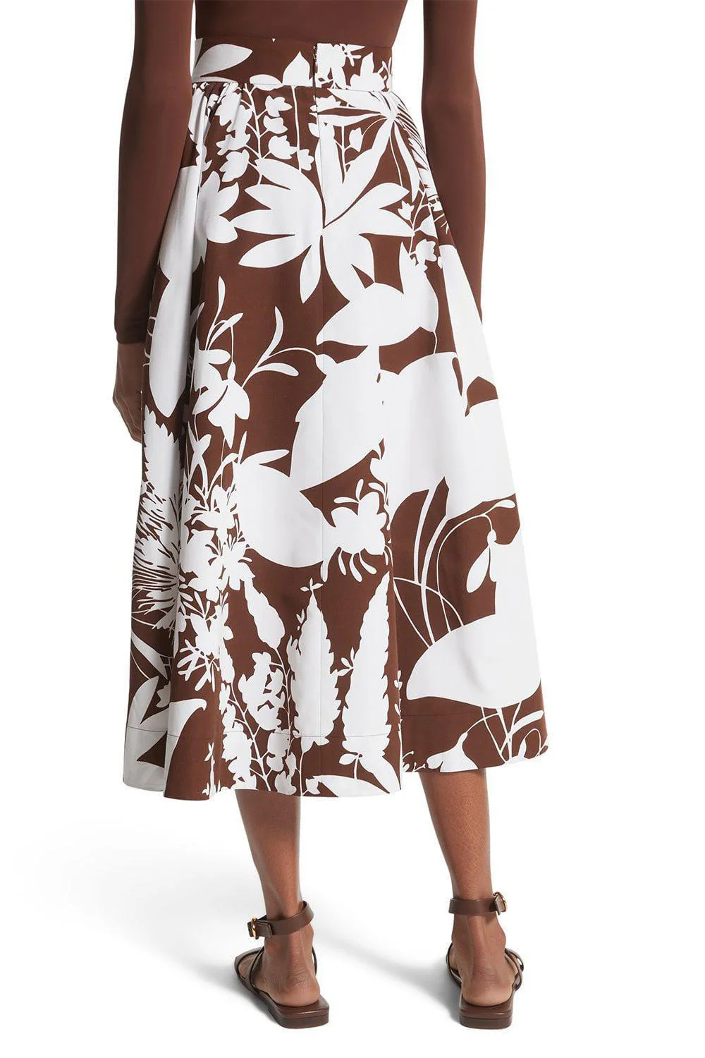 Shadow Floral Midi Skirt - Image 3