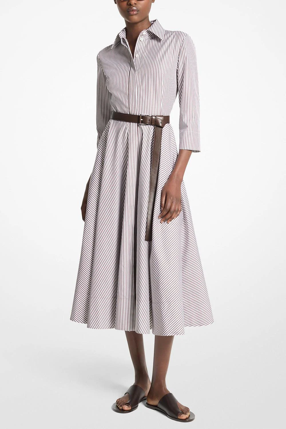 Short Sleeve Shirt Dress - Image 2