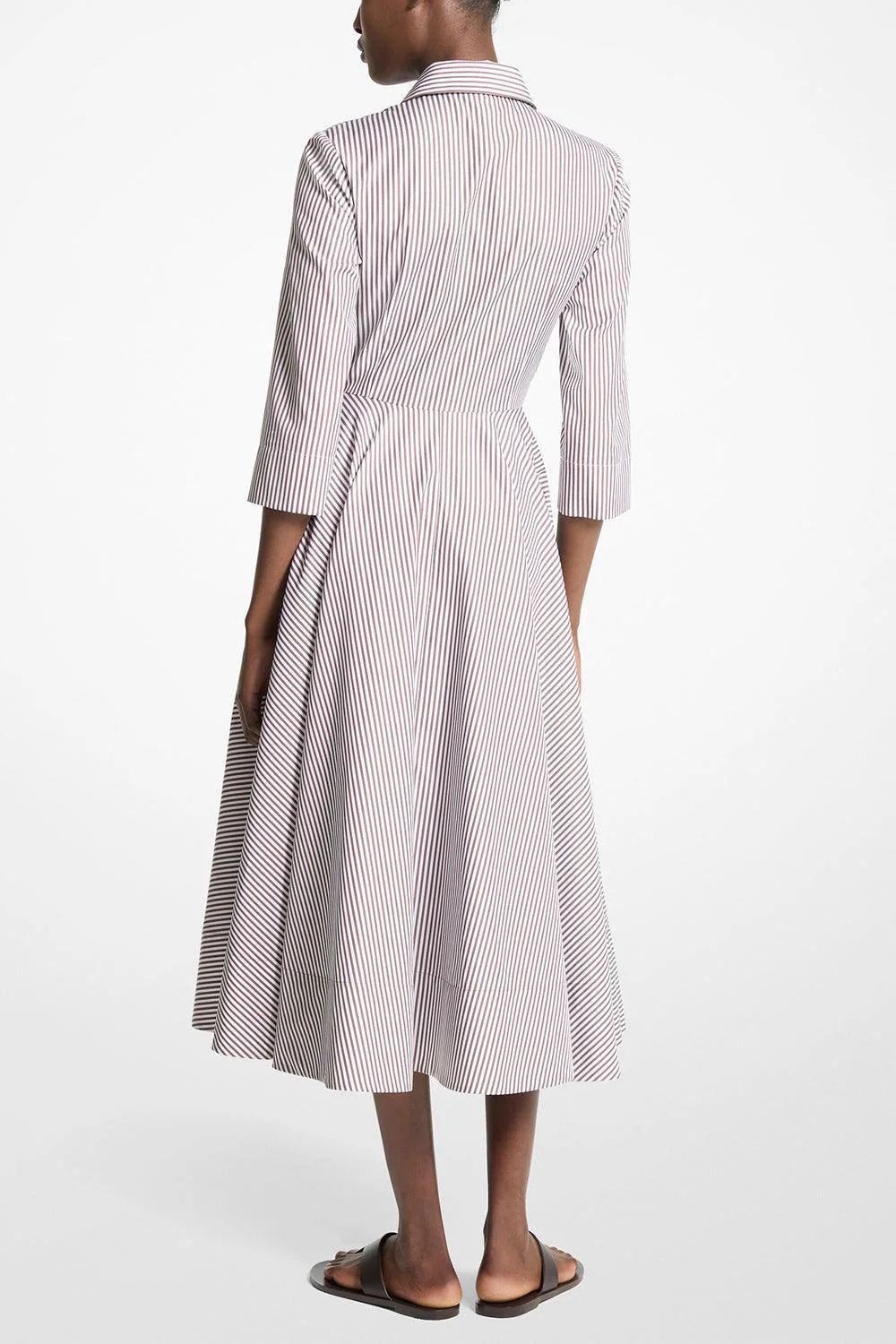 Short Sleeve Shirt Dress - Image 3
