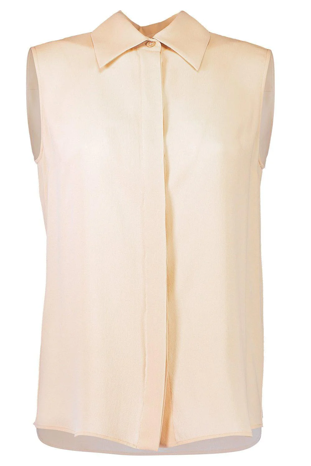 Sleeveless Hansen Shirt - Nude