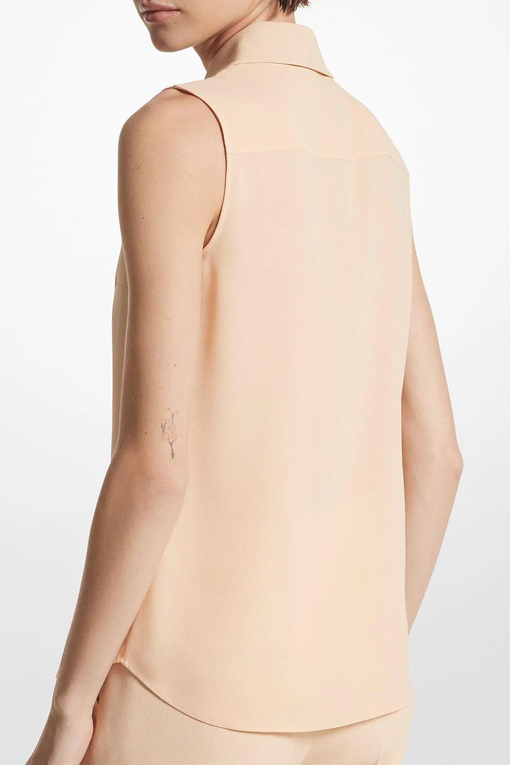 Sleeveless Hansen Shirt - Nude - Image 3