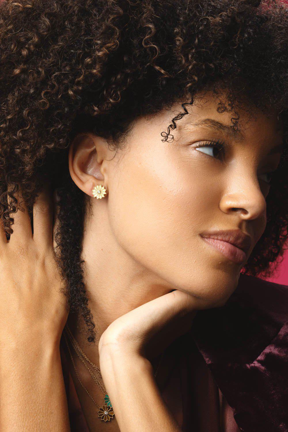 MINI SACRED FLOW STUD EARRINGS - Image 3