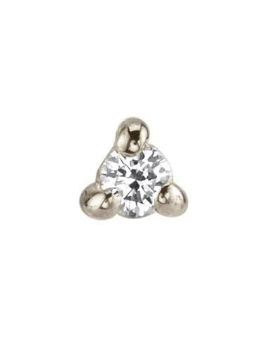 Mini White Diamond Piercing Stud