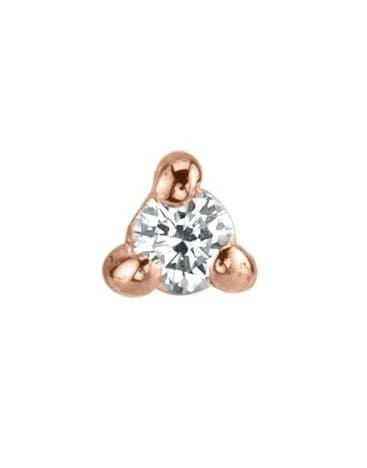 Mini White Diamond Piercing Stud - Image 3