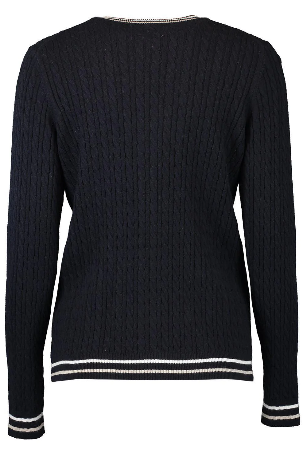 Cable Cardigan - Navy Combo - Image 3