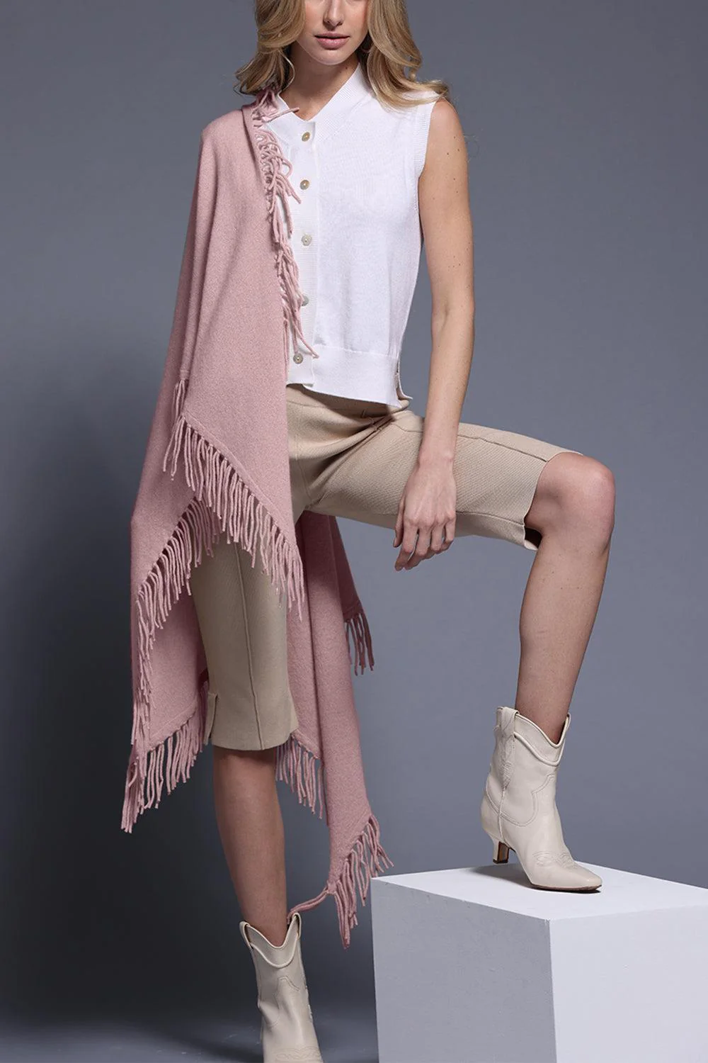 Fringe Shawl - Lotus - Image 2