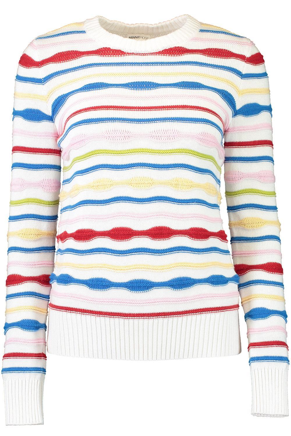 Novelty Stripe Crew Top