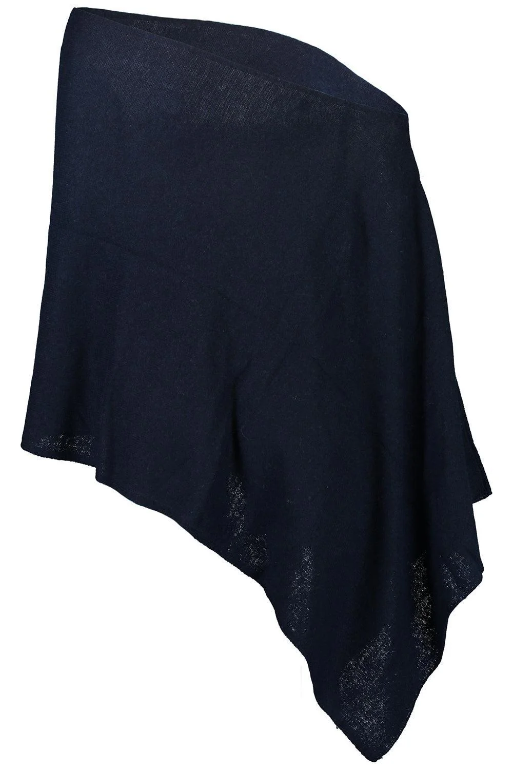 Ruana Cashmere Poncho Cape - Navy - Image 5