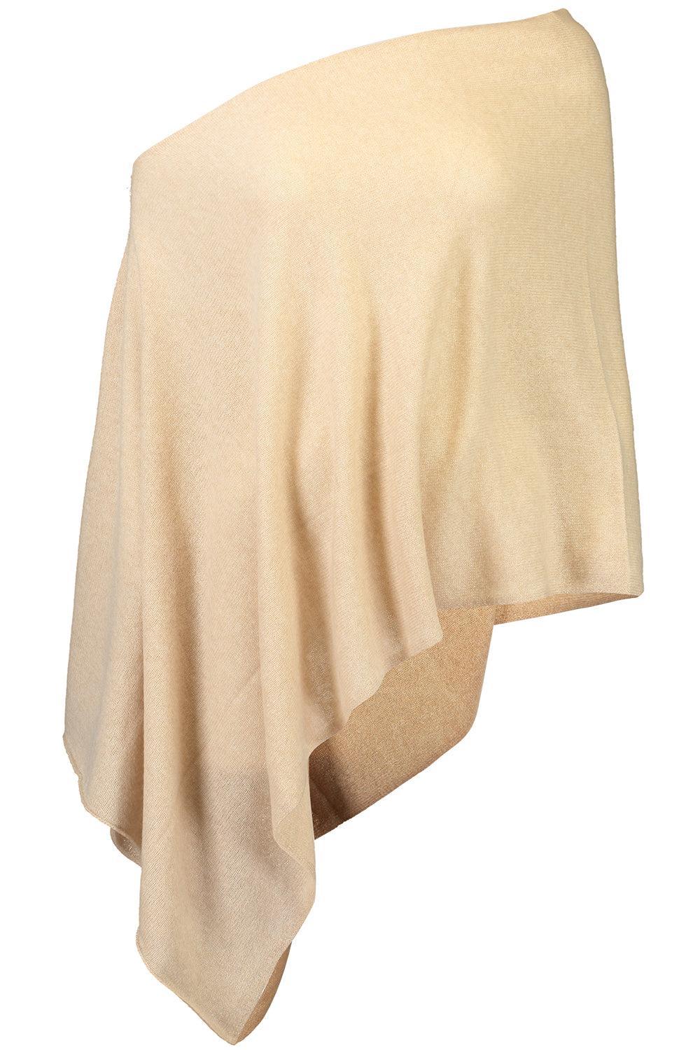 Ruana Cashmere Poncho Cape - Brown Sugar