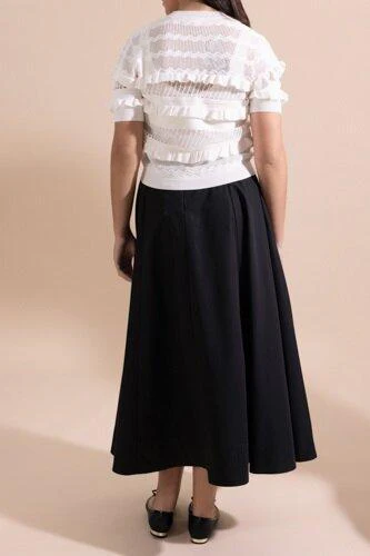 Short Sleeve Ruffle Cardigan - Image 4