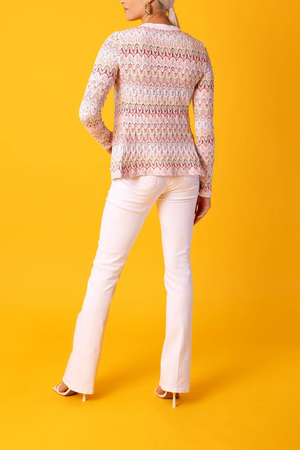 Crew Neck Buttoned Cardigan - Image 3