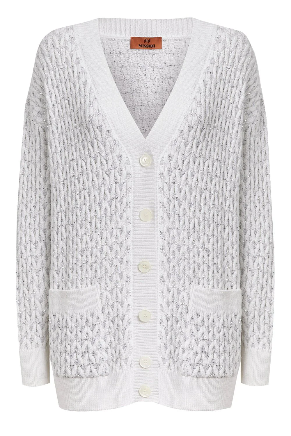 Oversized Cardigan - Silver
