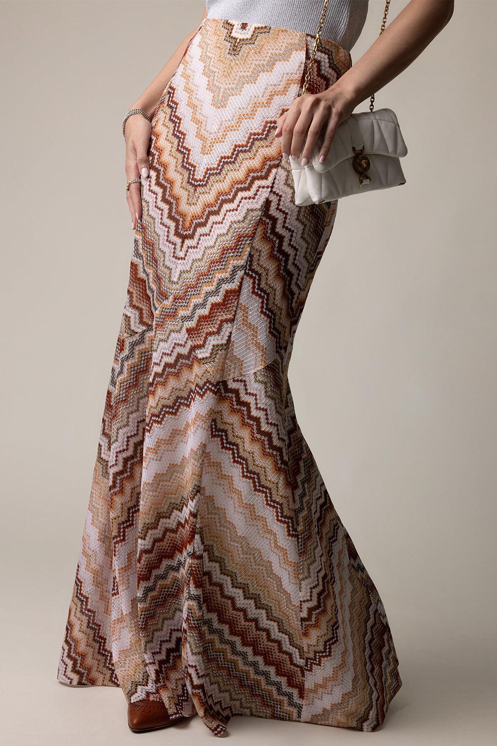 Multi Tones Long Skirt - Image 3