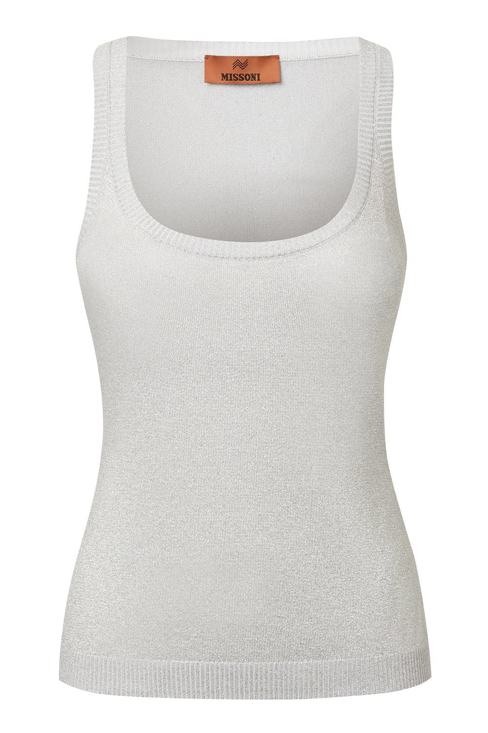 Scoop Neck Tank - Silver