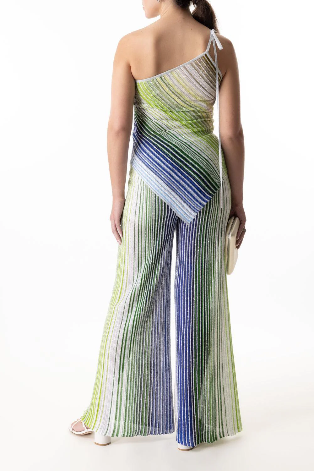 Sequin Flare Trousers - Image 4