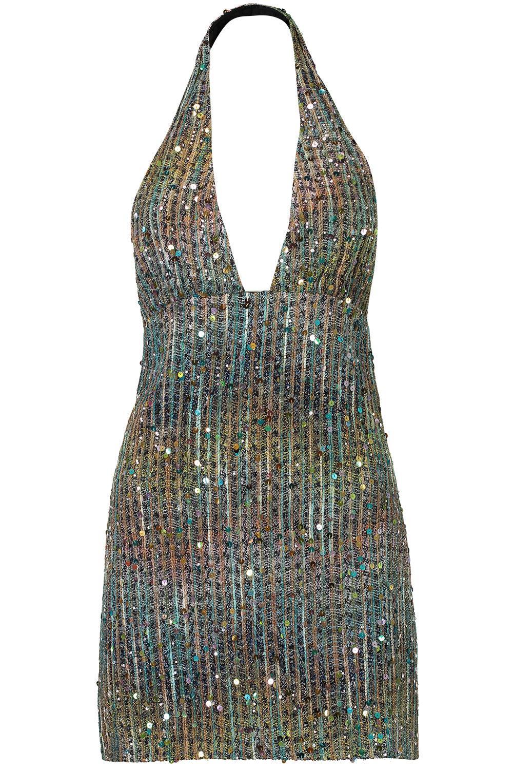 Sleeveless Halter Dress