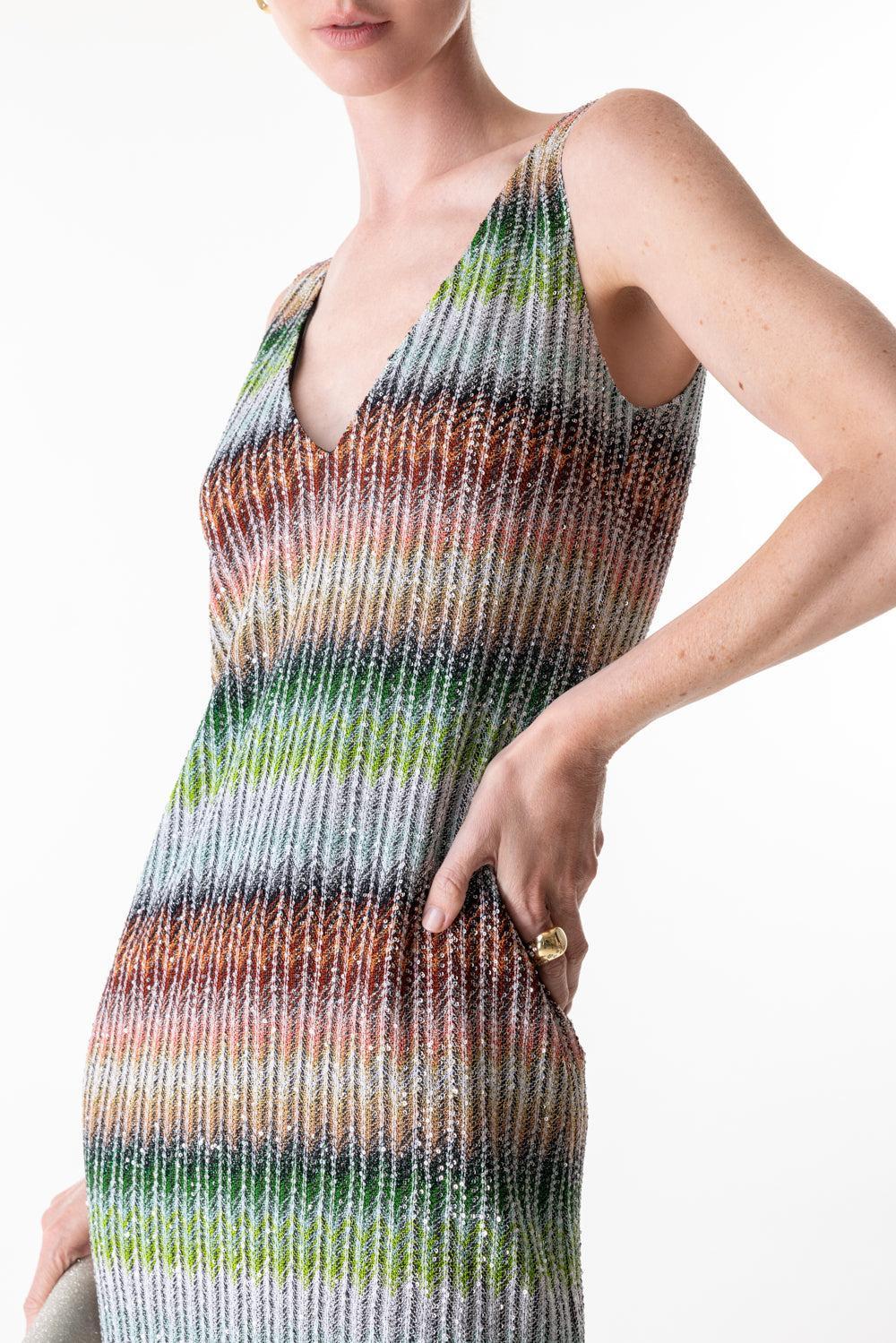 Sleeveless V-Neck Dress - Image 3