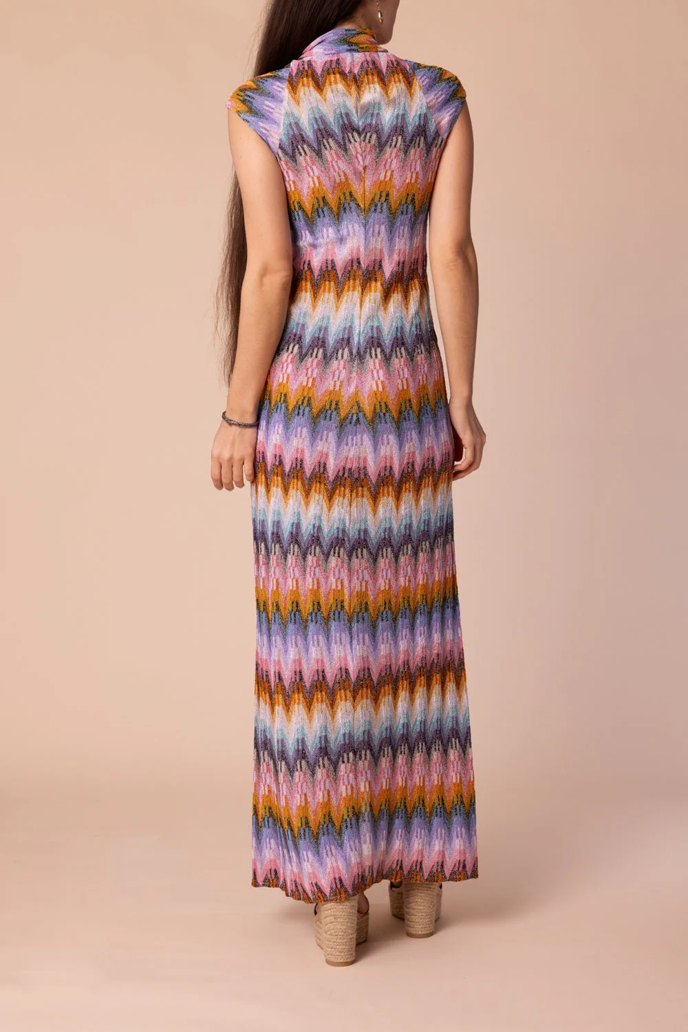 V Neck Maxi Dress - Image 4