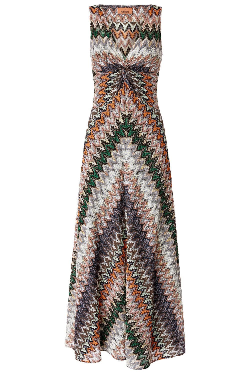 V Neck Sleeveless Long Dress
