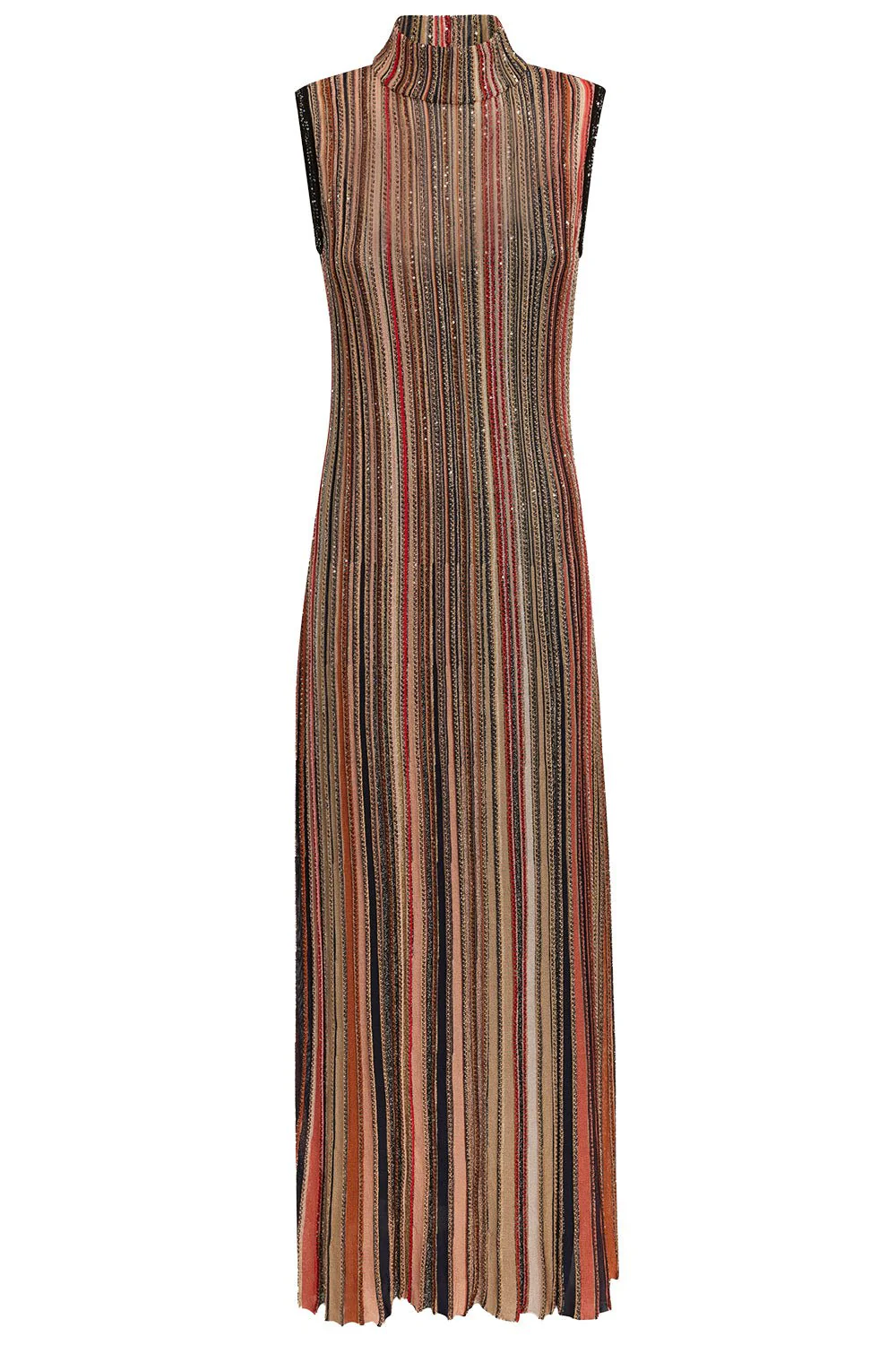 Vertical Striped Long Dress