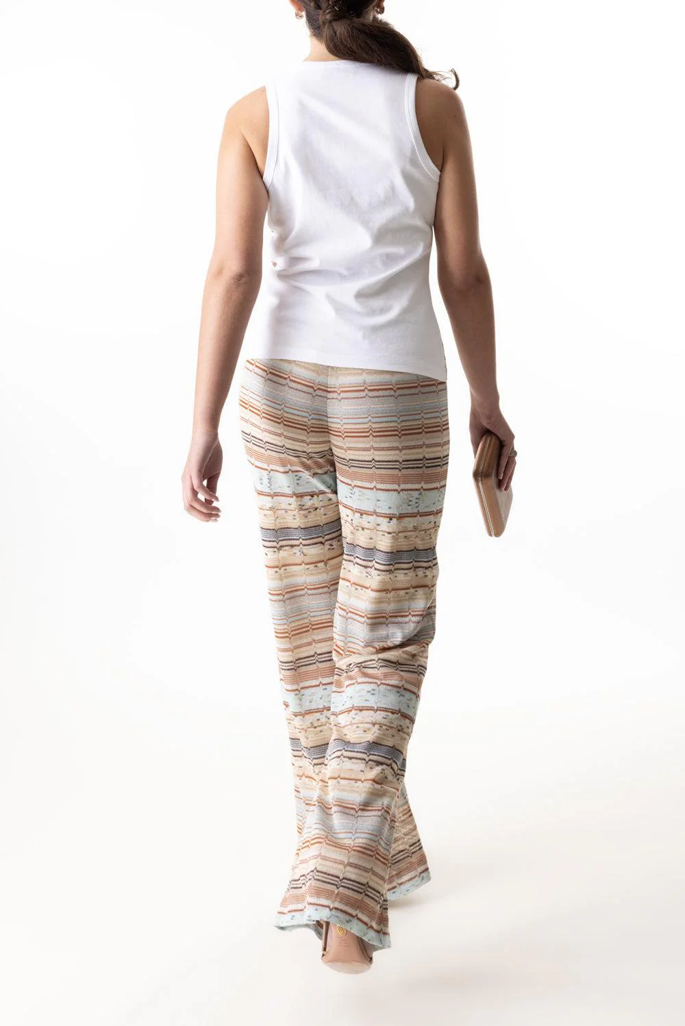 Zig Zag Palazzo Trousers - Image 4