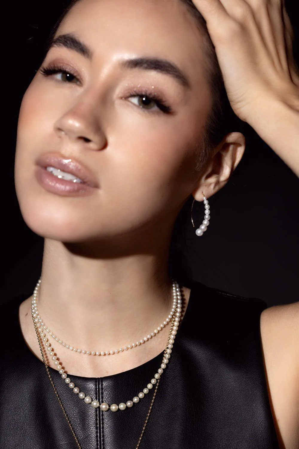 Diamond Cluster Earrings - Image 4