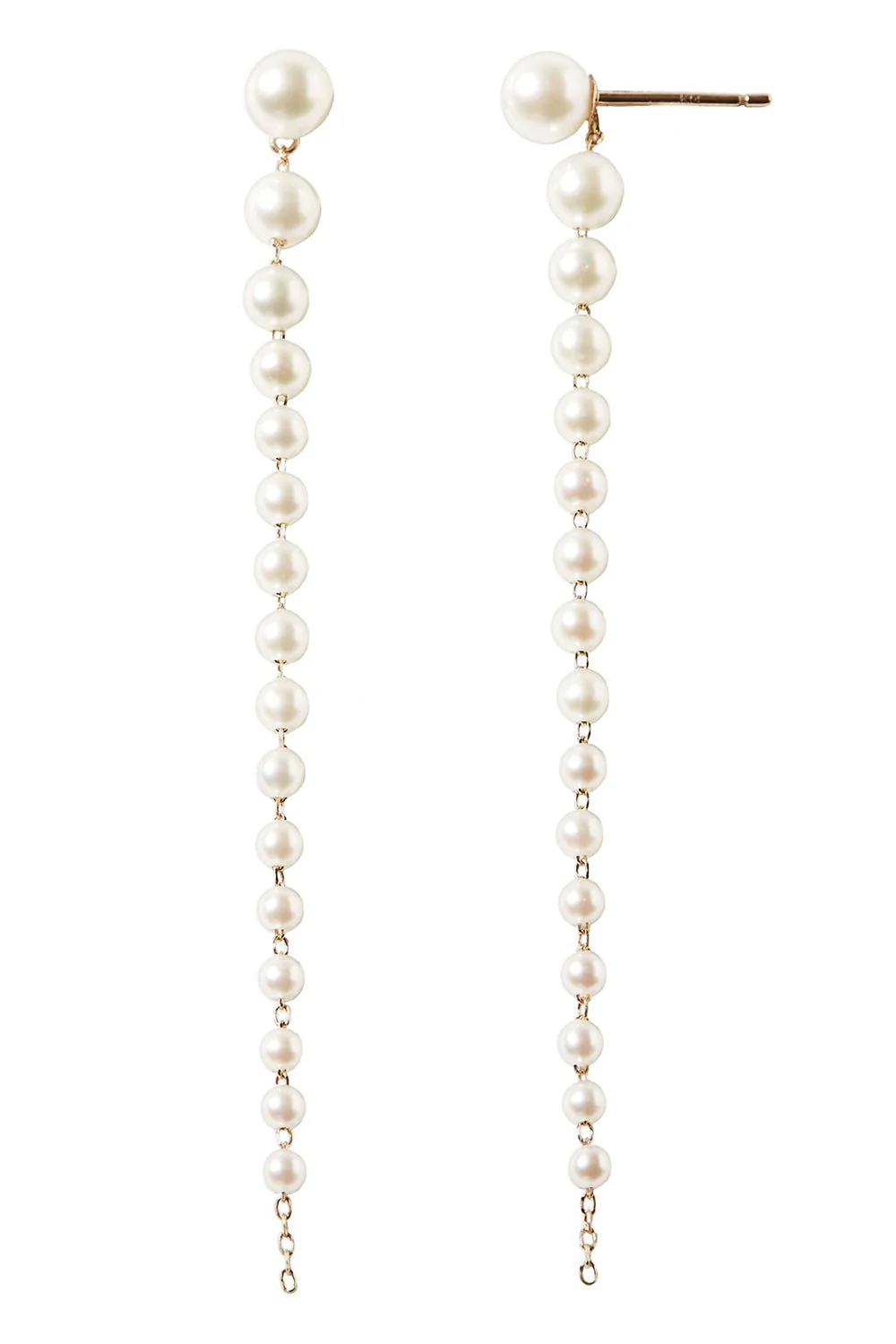 Graduated Akoya Pearl Drop Earrings