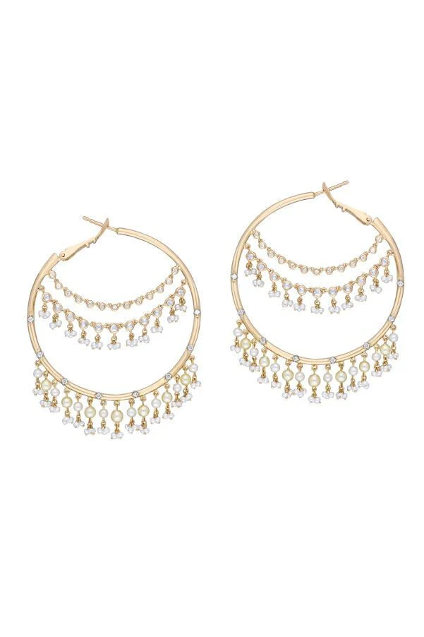 Day Dream Drop Hoop Earrings