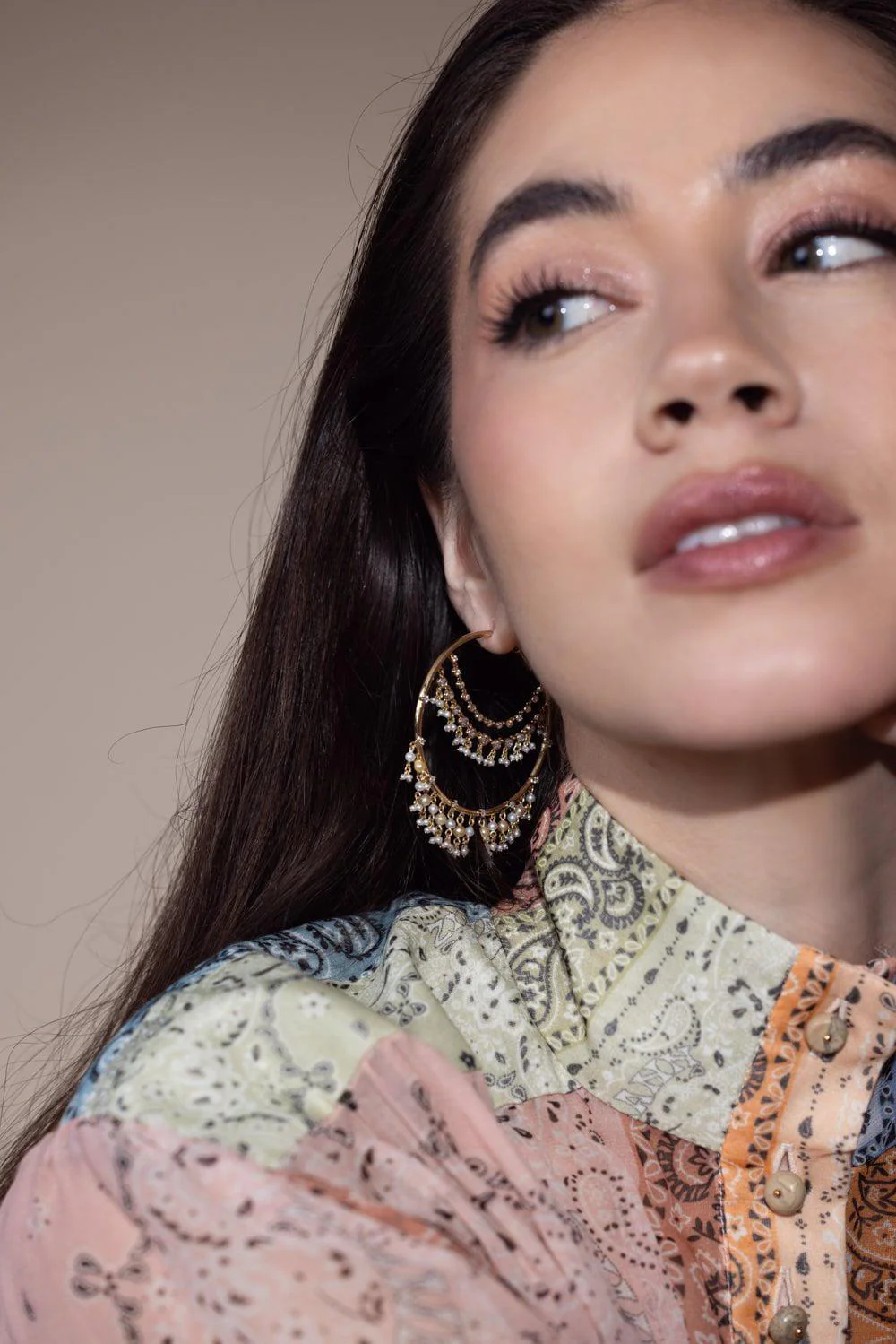 Day Dream Drop Hoop Earrings - Image 2