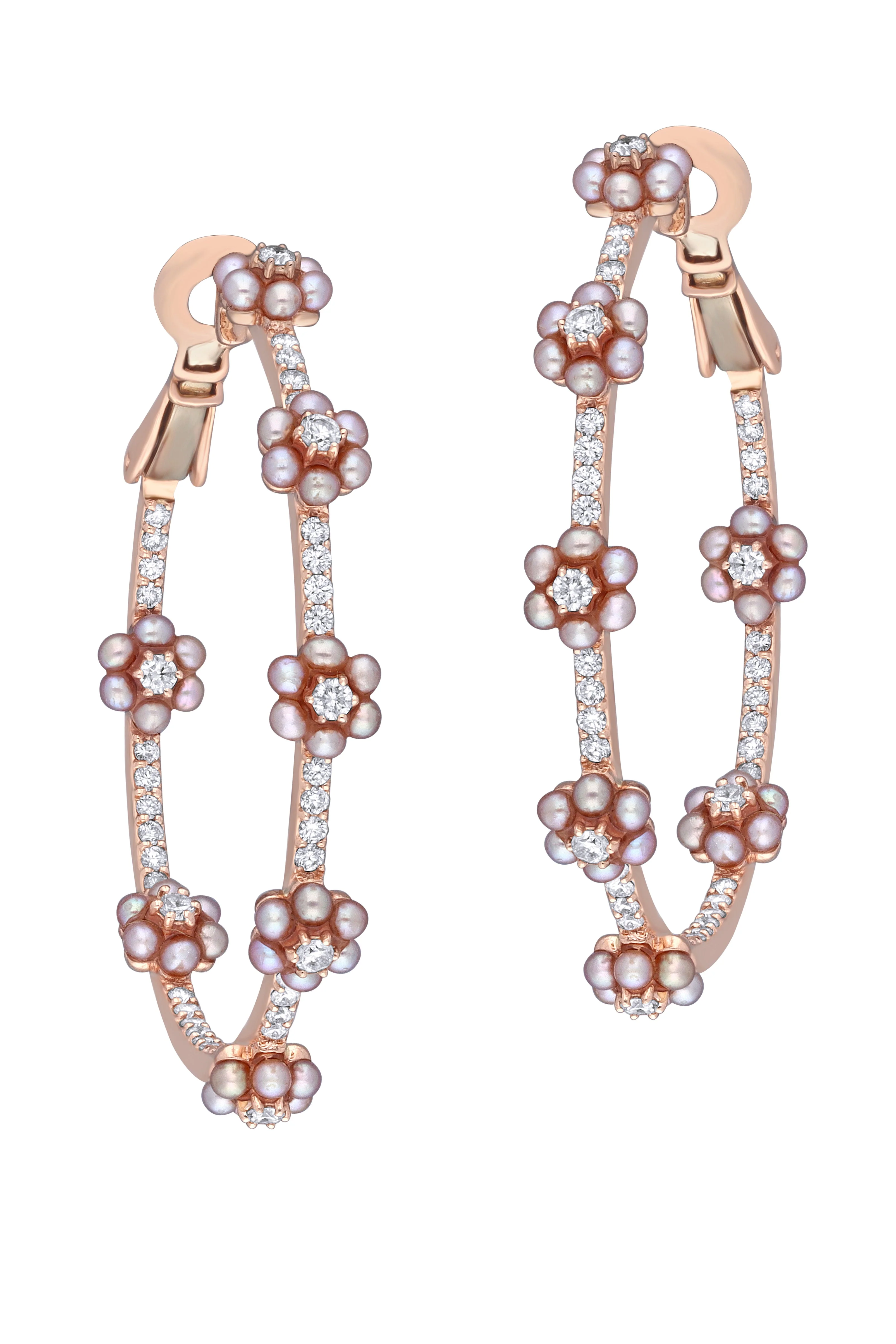 Day Dream Flower Hoop Earrings - Image 8